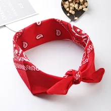 1 pc banda unisex hip hop vermelho bandana headwear cabelo de alta qualidade pescoço lenço bandana masculino lenços quadrados impressão lenço(China)
