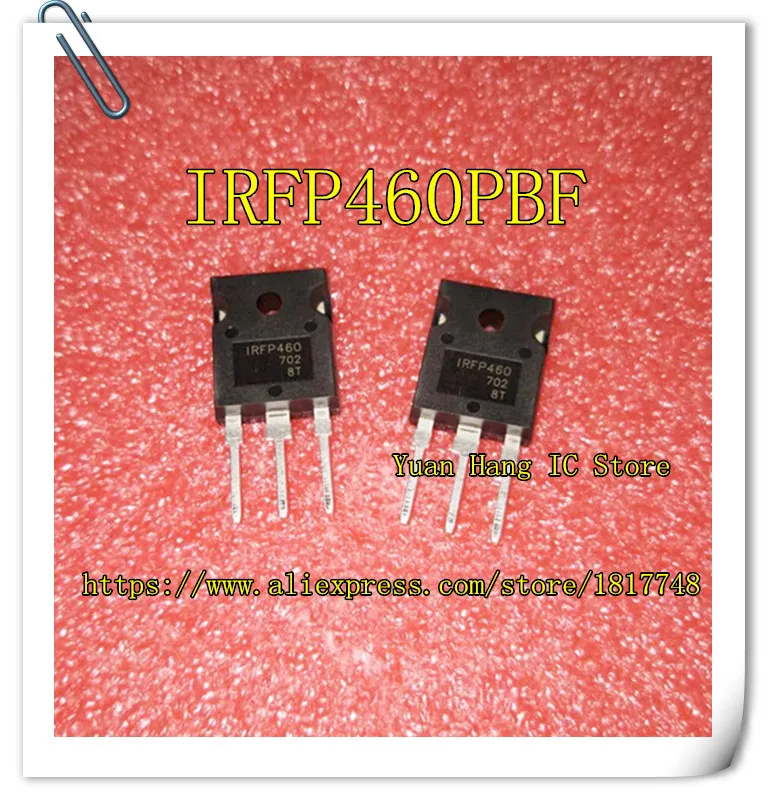 

10PCS/LOT IRFP460PBF IRFP460 500V N-Channel MOSFET TO-247