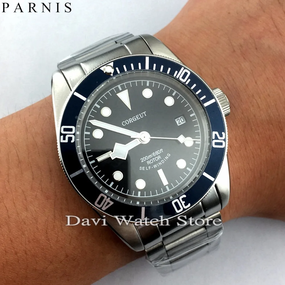 Corgeut 41mm Stainless Steel Case Blue Bezel Sapphire Glass Automatic Mens Watches
Corgeut 41mm Stainless Steel Case Blue Bezel Sapphire Glass Automatic Mens Watches