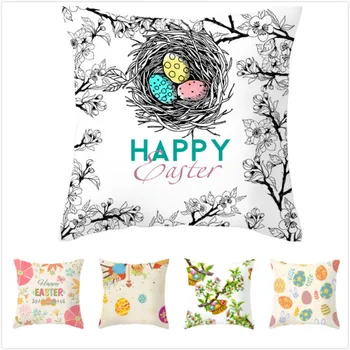 RULDGEE 1PC Easter Square Cushion Cover Easter Egg Throw Pillow Case Waist Cushion Cover 45x45cm Home Decor
RULDGEE 1PC Easter Square Cushion Cover Easter Egg Throw Pillow Case Waist Cushion Cover 45x45cm Home Decor