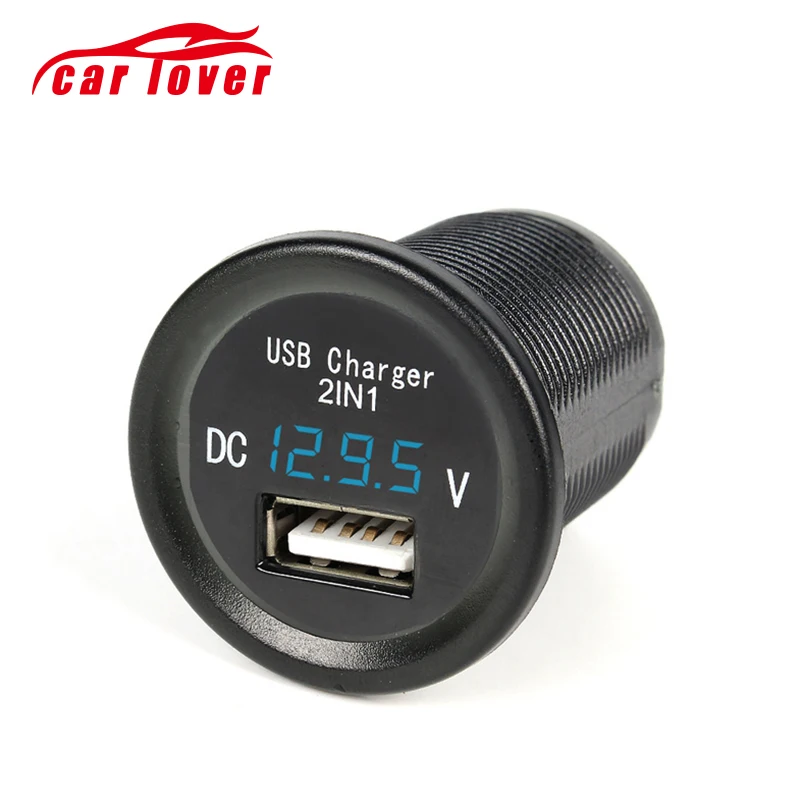 12v Car Motorcycle Cigarette Lighter Socket USB Charger Adapter Plug + Blue LED Digital Display Voltage Meter Watch Monitor+Wire
12v Car Motorcycle Cigarette Lighter Socket USB Charger Adapter Plug + Blue LED Digital Display Voltage Meter Watch Monitor+Wire