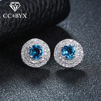 Top Blue Cubic Zirconia Earrings For Women White Gold Color Stud Earing Brincos Fashion Jewelry Boucle d'Oreille Pendientes E046
Top Blue Cubic Zirconia Earrings For Women White Gold Color Stud Earing Brincos Fashion Jewelry Boucle d'Oreille Pendientes E046