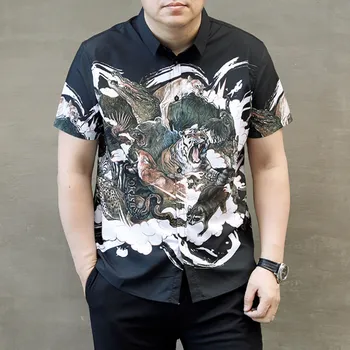 Plus Size 10XL 9XL 7XL 8XL Print animals Brand Casual Men Shirt Loose Short Sleeve Shirts Mens Social Shirts Chemise Homme
Plus Size 10XL 9XL 7XL 8XL Print animals Brand Casual Men Shirt Loose Short Sleeve Shirts Mens Social Shirts Chemise Homme