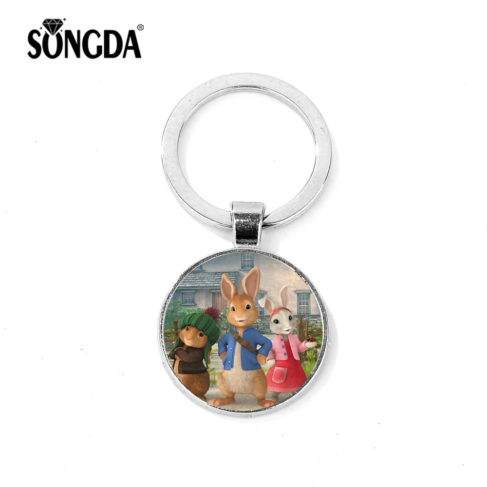 SONGDA Hot Movie Peter Rabbit Cute Keychain Beatrix Potter Peter Rabbit and His Partners Animal Key Chain Rings Friends Trinket
SONGDA Hot Movie Peter Rabbit Cute Keychain Beatrix Potter Peter Rabbit and His Partners Animal Key Chain Rings Friends Trinket