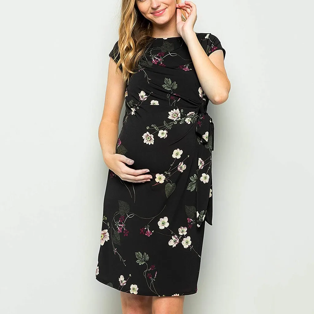 vetement femme 2019 Women's Maternity pregnancy clothes dress Short Sleeve Floral Print Bodycon Dress Pregnancy Clothes Nursing
vetement femme 2019 Women's Maternity pregnancy clothes dress Short Sleeve Floral Print Bodycon Dress Pregnancy Clothes Nursing