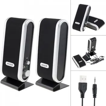 HY-218 6W Speaker USB2.0 Wired USB Power Speakers Stereo 3.5mm Audio Jack for PC Laptop Computer MAC 
HY-218 6W Speaker USB2.0 Wired USB Power Speakers Stereo 3.5mm Audio Jack for PC Laptop Computer MAC