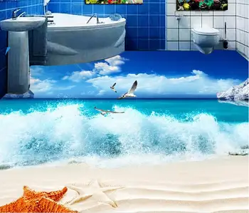 Waterproof Wallpaper 3D Floor Surf beach waterproof Wallpaper For Bathroom Bedroom Living room 3D Floor tiles
Waterproof Wallpaper 3D Floor Surf beach waterproof Wallpaper For Bathroom Bedroom Living room 3D Floor tiles