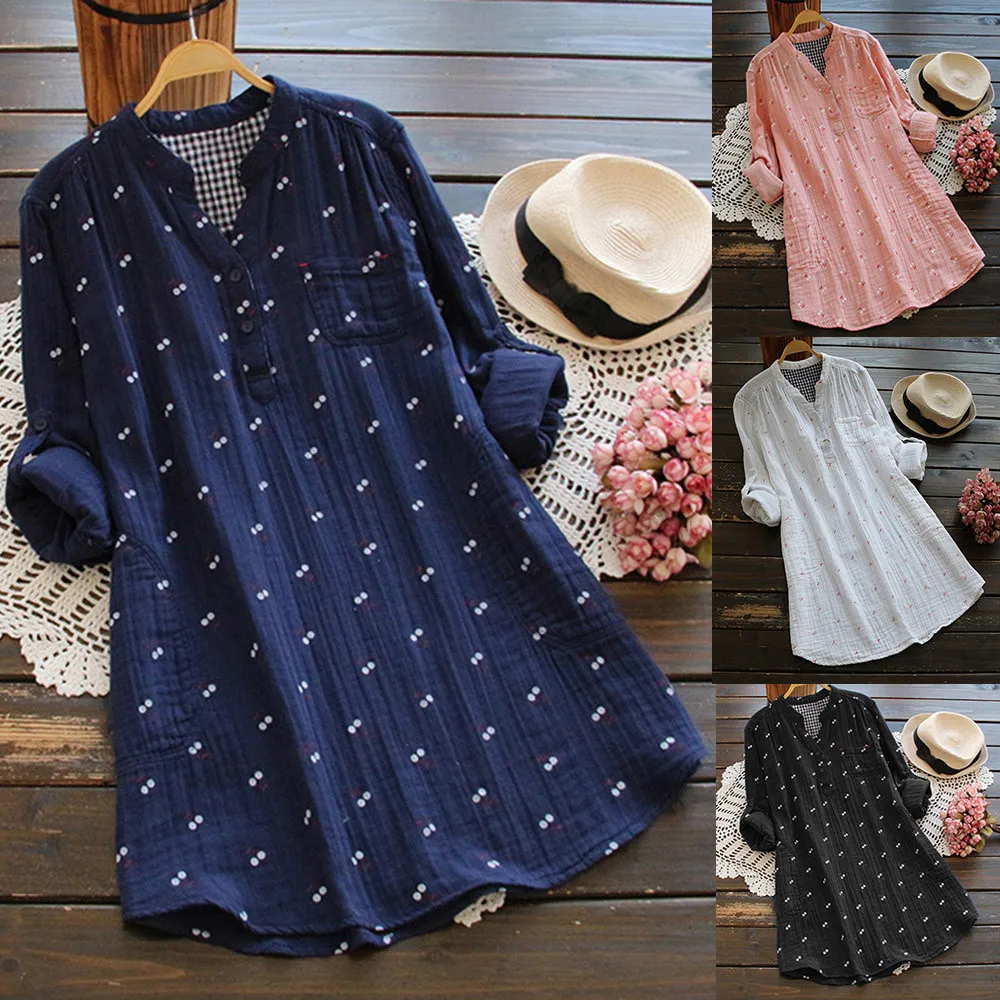 Women Fashion Sleeve V-neck Blouse Printing Casual Loose Shirt Tops Plus Size blusas mujer de moda #20181013 plus size
Women Fashion Sleeve V-neck Blouse Printing Casual Loose Shirt Tops Plus Size blusas mujer de moda #20181013 plus size