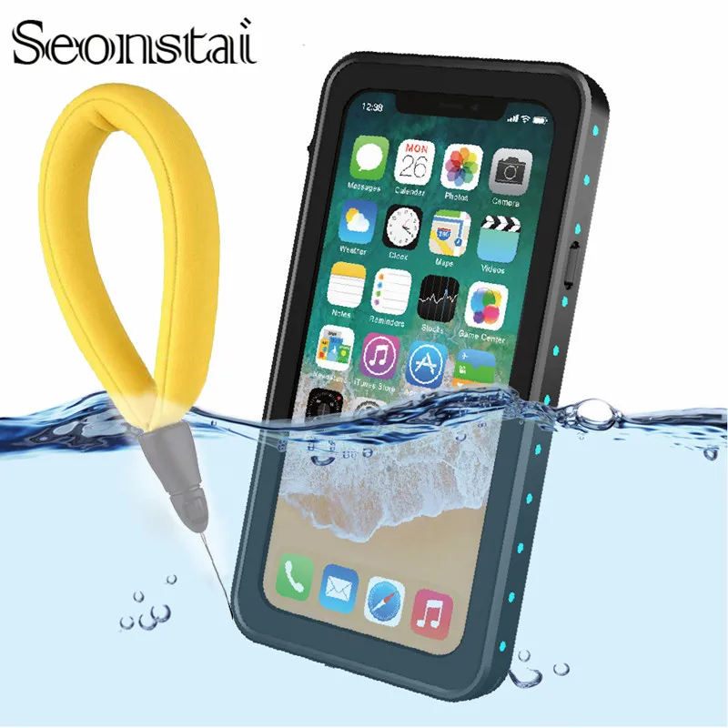 Водонепроницаемый чехол для iPhone X/Xs Max/XR защита на 360 градусов ударопрочный Samsung S8 S9
