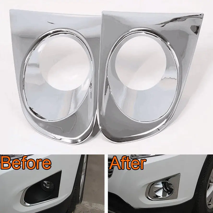 BBQ@FUKA Chrome ABS 2pcs Auto Car Front Fog lights Lamp Cover Trim Bezel Trims Styling Sticker Fit For Chevrolet Trax 2014
BBQ@FUKA Chrome ABS 2pcs Auto Car Front Fog lights Lamp Cover Trim Bezel Trims Styling Sticker Fit For Chevrolet Trax 2014