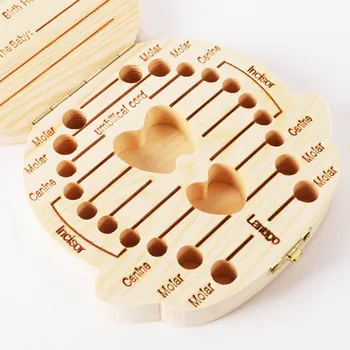 Fallen Tooth Box Storage English Spanish RussianText Baby Boy Girl Wood Case Save Milk Teeth Collection Organizer Holder
Fallen Tooth Box Storage English Spanish RussianText Baby Boy Girl Wood Case Save Milk Teeth Collection Organizer Holder