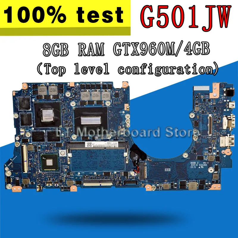 G501JW Motherboard 8GB i7-4720 GTX960M/4GB For ASUS N501J N501JW UX501J UX501JW G501JW G501J Laptop motherboard HM86
G501JW Motherboard 8GB i7-4720 GTX960M/4GB For ASUS N501J N501JW UX501J UX501JW G501JW G501J Laptop motherboard HM86