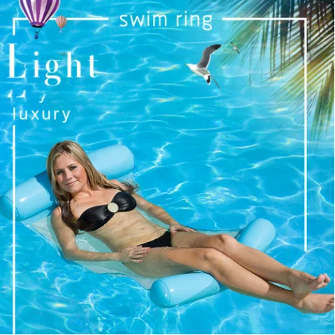 Inflatable foldable hammock summer sofa backrest floating row floating bed loungers water floating pool party chair
Inflatable foldable hammock summer sofa backrest floating row floating bed loungers water floating pool party chair