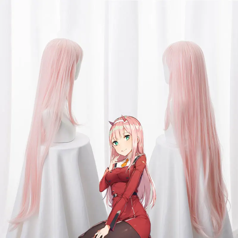 New Arrival DARLING in the FRANXX 02 Zero Two 100cm Long Pink Synthetic Hair Cosplay Costume Wig + Horn hairband
New Arrival DARLING in the FRANXX 02 Zero Two 100cm Long Pink Synthetic Hair Cosplay Costume Wig + Horn hairband
