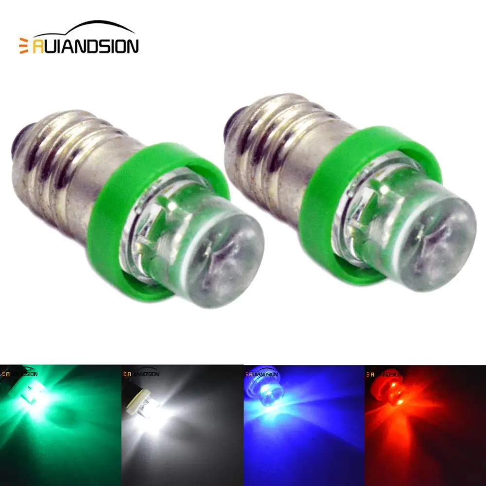 2pcs E10 led bulb E10 DC 6V 12V Instrument bulb E10 Indicator bulb Old fashioned flashlight width bulb Red white blue green
2pcs E10 led bulb E10 DC 6V 12V Instrument bulb E10 Indicator bulb Old fashioned flashlight width bulb Red white blue green