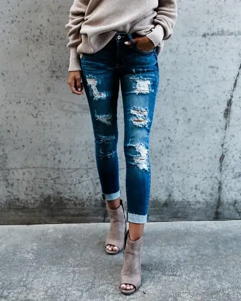 Streetwear Women Hole Jeans Vintage Pencil Denim Pants Spring Summer Popular In 2019 Slim Fashion Ladies Casual Distressed Jeans
Streetwear Women Hole Jeans Vintage Pencil Denim Pants Spring Summer Popular In 2019 Slim Fashion Ladies Casual Distressed Jeans