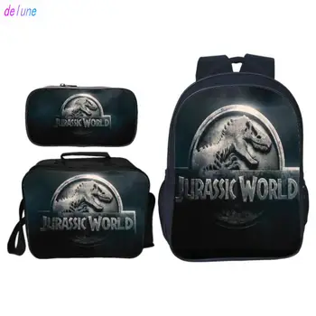 3Pcs/Set Popular Fashion Animal Printing Jurassic World Children School Bags Dinosaur Boys Backpack for Kids
3Pcs/Set Popular Fashion Animal Printing Jurassic World Children School Bags Dinosaur Boys Backpack for Kids