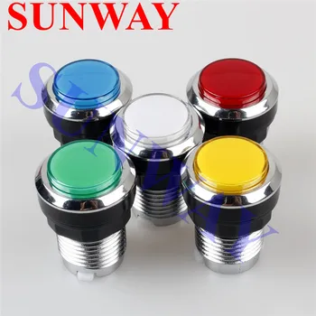 10pcs/lot 32mm CHROME illuminated arcade push button 12V LED Arcade Start Push Button with microswitch 5 colors
10pcs/lot 32mm CHROME illuminated arcade push button 12V LED Arcade Start Push Button with microswitch 5 colors