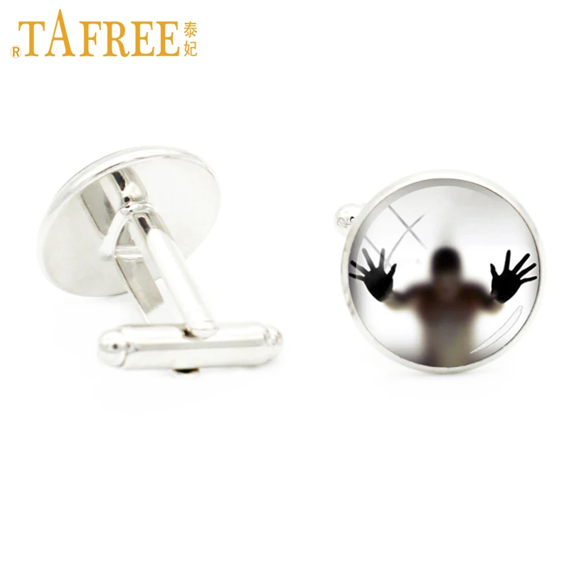 TAFREE Men Behind Cufflinks steampunk heart men's beard skull Cuff Link Occult Round Glass cabochon Mass effect jewelry D321
TAFREE Men Behind Cufflinks steampunk heart men's beard skull Cuff Link Occult Round Glass cabochon Mass effect jewelry D321