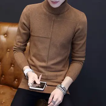 2018 Winter long-sleeved men's turtleneck Korean version thick knitted sweater
2018 Winter long-sleeved men's turtleneck Korean version thick knitted sweater