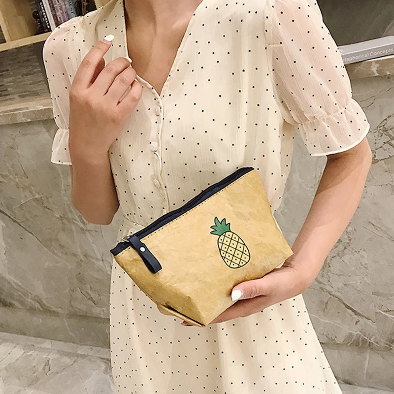 Washable Kraft Paper Sundries Storage Bags Women Cosmetic Handbag Foldable Travel Bag Home Bags
Washable Kraft Paper Sundries Storage Bags Women Cosmetic Handbag Foldable Travel Bag Home Bags