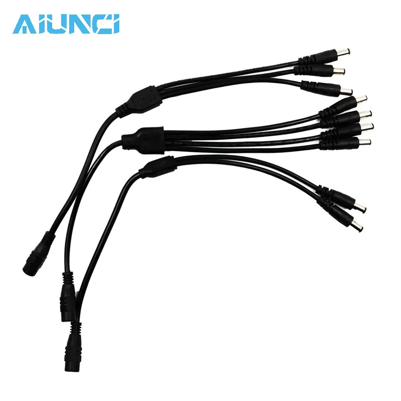 DC Power Jack DC Power Cable connector 1 Female to 2,3,4 Male Plug Splitter Adapter for Security CCTV Camera and LED Strip
DC Power Jack DC Power Cable connector 1 Female to 2,3,4 Male Plug Splitter Adapter for Security CCTV Camera and LED Strip