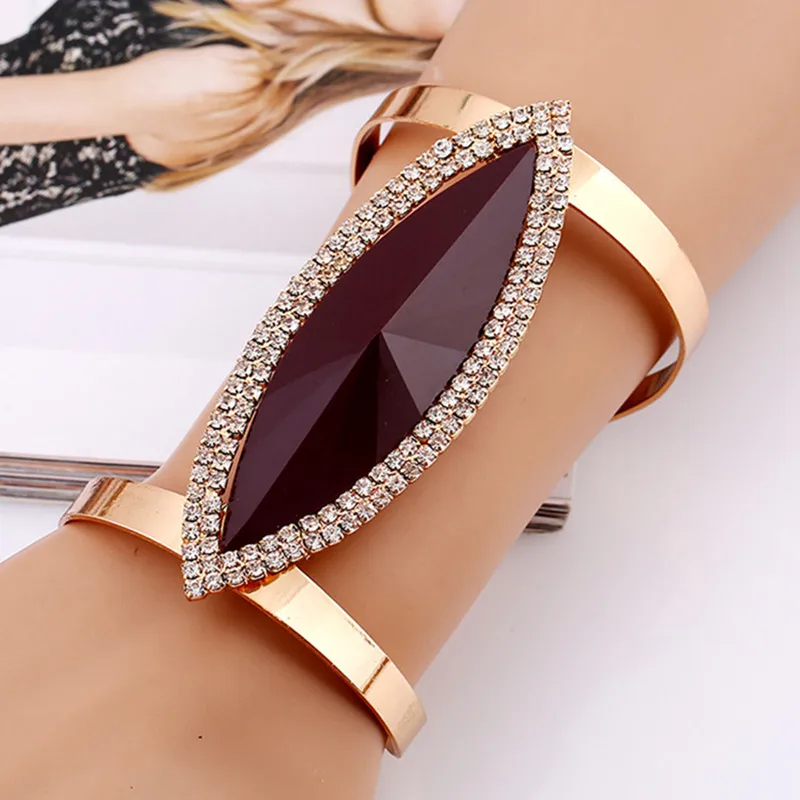 DIEZI Fashion Metal Rhinestone Bangles Women Trendy Resin Crystal Bracelet Smooth Wide Opening Adjustable Bangle 2019 New
DIEZI Fashion Metal Rhinestone Bangles Women Trendy Resin Crystal Bracelet Smooth Wide Opening Adjustable Bangle 2019 New