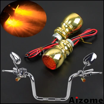 Motorcycle Emark Brass Turn Signals Handlebar Controls Mount Blinkers LED Turn Indicator Light For Harley Sportster Dyna Softail
Motorcycle Emark Brass Turn Signals Handlebar Controls Mount Blinkers LED Turn Indicator Light For Harley Sportster Dyna Softail