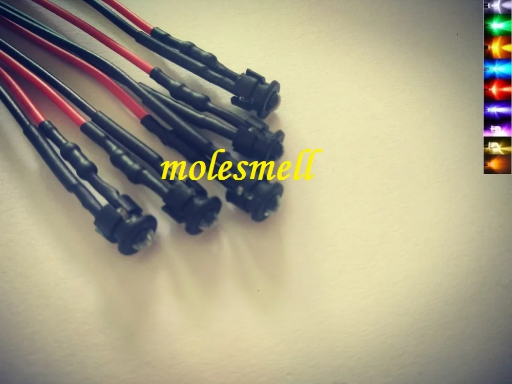 5pcs 3mm 12V DC Pre-Wired water clear round LED + Bezel Holder Light Lamp red yellow blue green white orange uv pink warm white
5pcs 3mm 12V DC Pre-Wired water clear round LED + Bezel Holder Light Lamp red yellow blue green white orange uv pink warm white