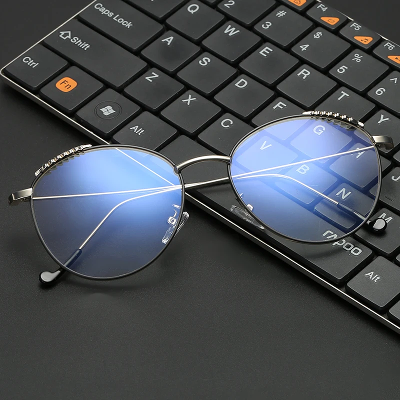VCKA Women Anti Blue Ray Computer Glasses Small Round Glasses Frame Rose Gold Retro Metal Eyeglasses Clear Goggles Brand Lunette
VCKA Women Anti Blue Ray Computer Glasses Small Round Glasses Frame Rose Gold Retro Metal Eyeglasses Clear Goggles Brand Lunette