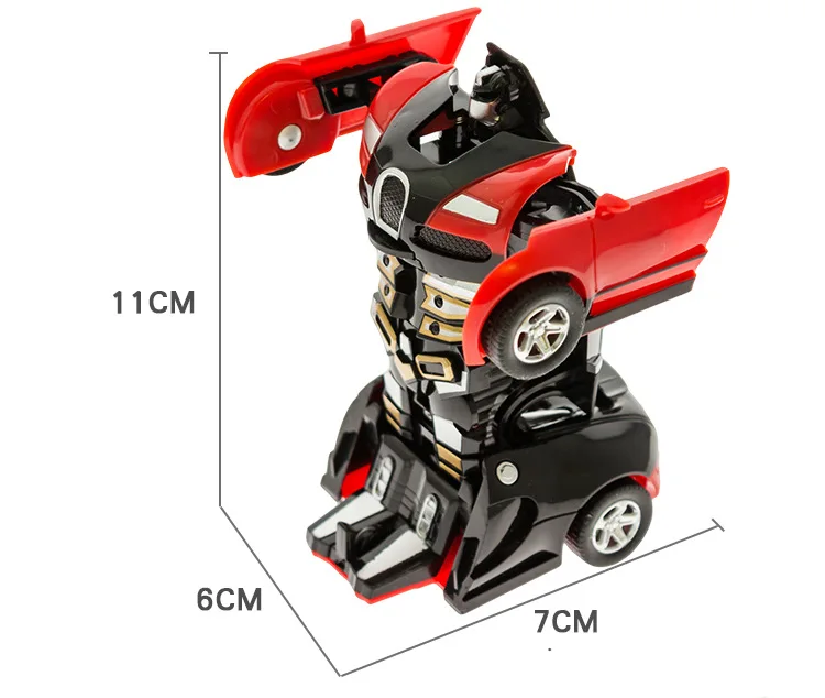 Plastic Baby Toy Cars Children Model Mini Car Inertia Toy Vehicles Transformation Robot Figure Autobot Roll Anti-Slip Bugatti 6