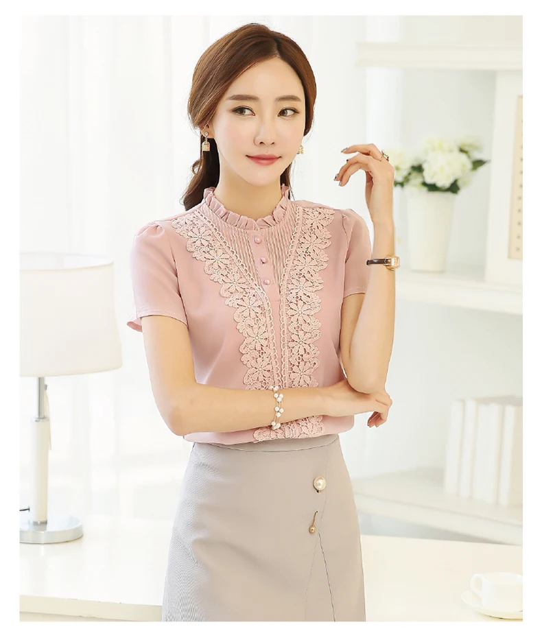 FREE SHIPPING Korean Blouse Embroidery OG0727 FREE SHIPPING Korean Blouse Embroidery OG0727