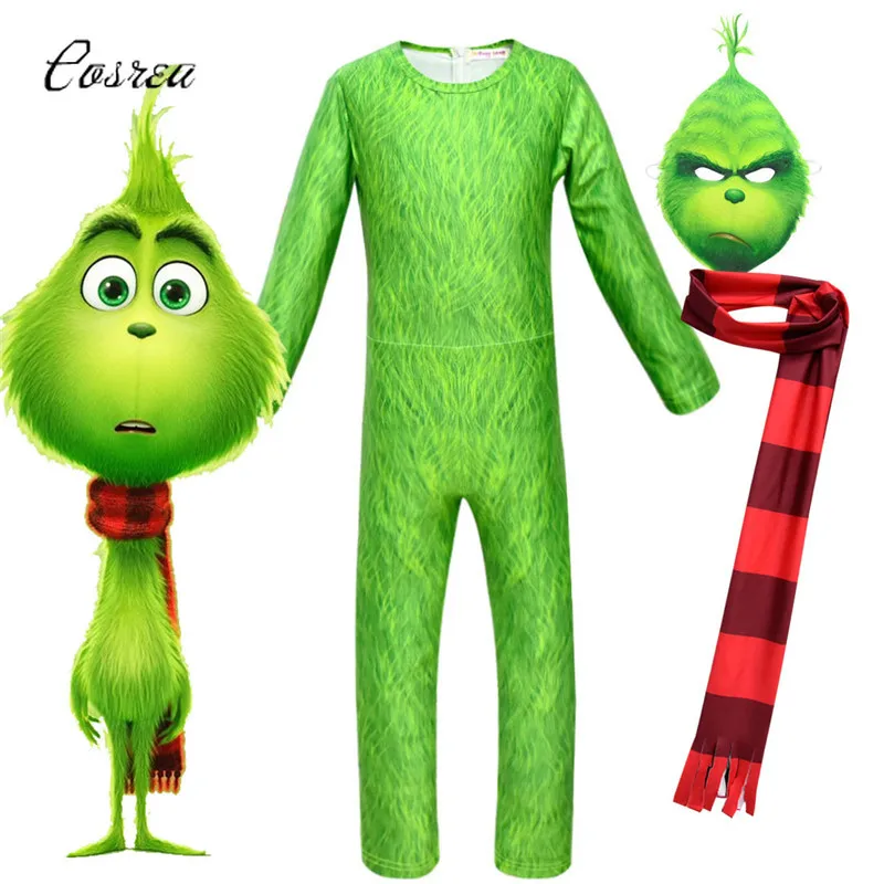 The Grinch Onesie Kids Zentai Bodysuit Jump Suit Mask Scarf Green Body Suit Party Outfit Green Monster Costume Children
The Grinch Onesie Kids Zentai Bodysuit Jump Suit Mask Scarf Green Body Suit Party Outfit Green Monster Costume Children