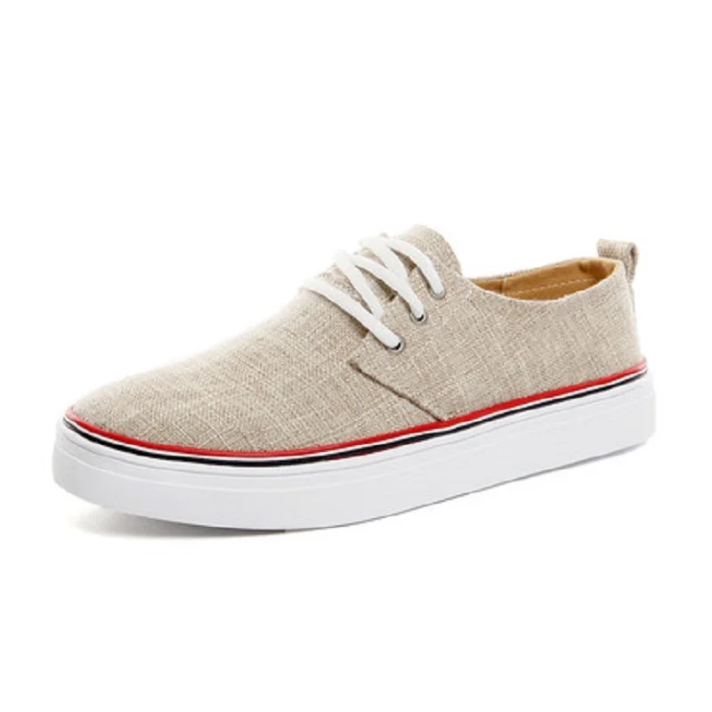 2019 summer new men's canvas shoes linen flat casual shoes fashion breathable lace Korean version of the large size men's shoes
2019 summer new men's canvas shoes linen flat casual shoes fashion breathable lace Korean version of the large size men's shoes