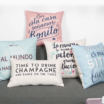 Pink and Blue Letters Linen Cotton Pillow Cover Coffee Bar Home Decor Cushions Cover Decorative Throw Pillows Pillowcase
Pink and Blue Letters Linen Cotton Pillow Cover Coffee Bar Home Decor Cushions Cover Decorative Throw Pillows Pillowcase