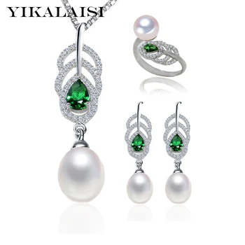 YIKALAISI 925 Sterling Silver Natural Freshwater Pearl Ring Stud Earrings Pendant Feather Jewelry Set For Women 8-9mm Pearl
YIKALAISI 925 Sterling Silver Natural Freshwater Pearl Ring Stud Earrings Pendant Feather Jewelry Set For Women 8-9mm Pearl