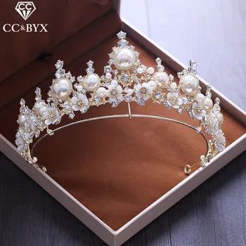 CC tiaras and crowns baroque style luxury pearl engagement wedding hair accessories for bride queen pageant fine jewelry XY257
CC tiaras and crowns baroque style luxury pearl engagement wedding hair accessories for bride queen pageant fine jewelry XY257