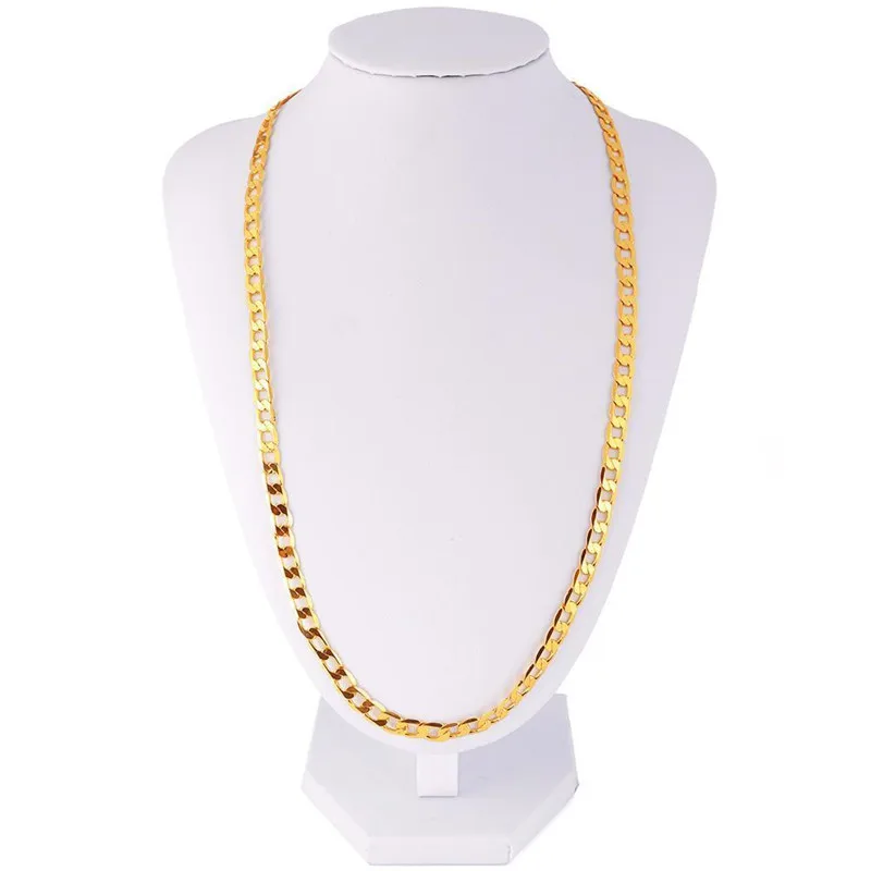 Stainless Steel Gold Filled Chain Necklace Men's Hip Hop rock Choker Necklace Male Female Accessories 18/20/22/24/26/28/30 inch
Stainless Steel Gold Filled Chain Necklace Men's Hip Hop rock Choker Necklace Male Female Accessories 18/20/22/24/26/28/30 inch