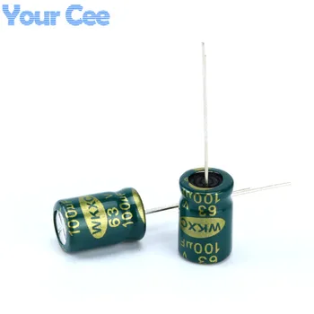 20 pcs Electrolytic Capacitors High Frequency 63V 100UF Aluminum Electrolytic Capacitor
20 pcs Electrolytic Capacitors High Frequency 63V 100UF Aluminum Electrolytic Capacitor