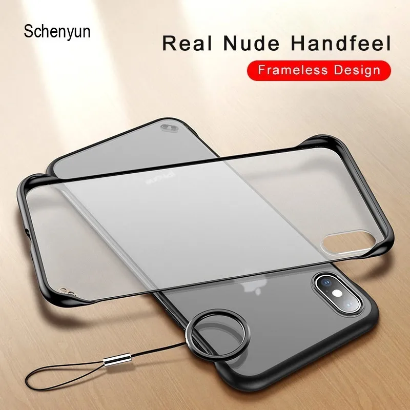 Schenyun Frameless Transparent Matte Hard Phone Case For Iphone X 7 6 6s 8 Plus Cover For Iphone Xs Max Xr With Finger Ring Case
Schenyun Frameless Transparent Matte Hard Phone Case For Iphone X 7 6 6s 8 Plus Cover For Iphone Xs Max Xr With Finger Ring Case