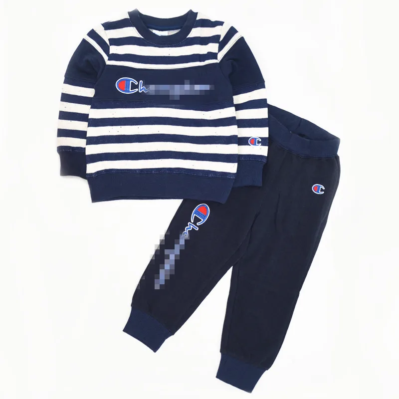 Children's Knitted Suit Sports Set, Boys and Girls Casual Set Knit Long Sleeve Clothes Sports Two-Piece Set