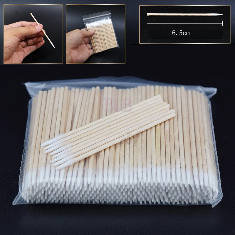 300PCS Short Wood Handle Small Pointed Tip Head Cotton Swab Eyebrow Tattoo Beauty Makeup Color Nail Seam Dedicated Dirty Picking
300PCS Short Wood Handle Small Pointed Tip Head Cotton Swab Eyebrow Tattoo Beauty Makeup Color Nail Seam Dedicated Dirty Picking