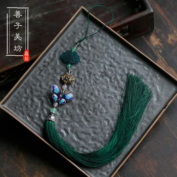 Chinese style handmade vintage green tassel butterfly charms Japanese kimono/cheongsam accessories Pendant Dress decoration
Chinese style handmade vintage green tassel butterfly charms Japanese kimono/cheongsam accessories Pendant Dress decoration