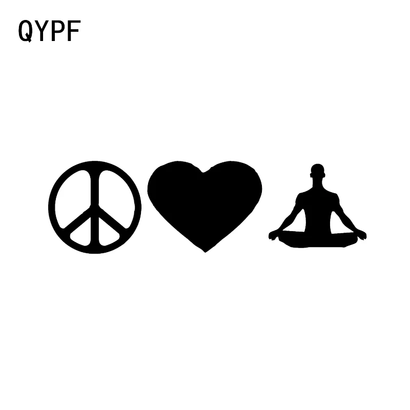 QYPF 14.2*4.2 CMPEACE LOVE YOGA MAN Decor Vinyl Car Sticker Silhouette Graphic C16-1867
QYPF 14.2*4.2 CMPEACE LOVE YOGA MAN Decor Vinyl Car Sticker Silhouette Graphic C16-1867