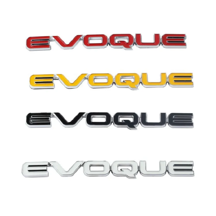 50pcs MIX New Car Styling 3D ABS Black Red White Yellow EVOQUE Rear Boot Trunk Emblem Sticker Badge 160mm *15mm logos
50pcs MIX New Car Styling 3D ABS Black Red White Yellow EVOQUE Rear Boot Trunk Emblem Sticker Badge 160mm *15mm logos