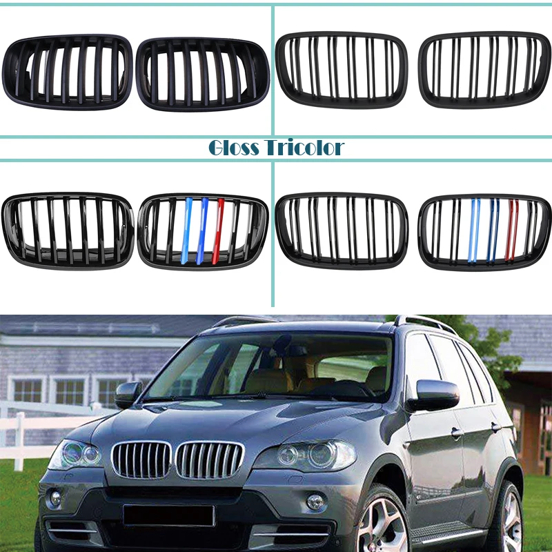 Carbon Fiber/Black Front Bumper Racing Grills Kidney Grilles For BMW E70 E71 X5 X6 2007-2014 M Power Performance Accessories
Carbon Fiber/Black Front Bumper Racing Grills Kidney Grilles For BMW E70 E71 X5 X6 2007-2014 M Power Performance Accessories