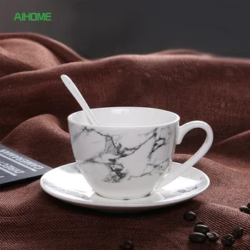 Simple European Style Ceramic Coffee Cup with Saucer and Coffee Spoon Procelain Cappuccino Server Drinkwares
Simple European Style Ceramic Coffee Cup with Saucer and Coffee Spoon Procelain Cappuccino Server Drinkwares