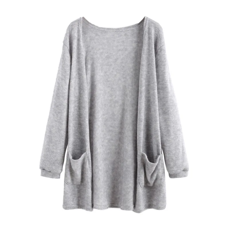 Women's Solid Open Front Knit Sweater Jacket Cardigans Loose Solid Open Stitch Full Sleeve Pockets Wild Coats Outerwear
Women's Solid Open Front Knit Sweater Jacket Cardigans Loose Solid Open Stitch Full Sleeve Pockets Wild Coats Outerwear