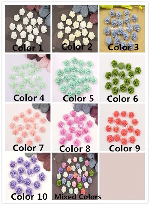 SALE! 12pcs/24pcs 10MM 11 colors can choose Rose Flat Base Resin Flower Jewelry DIY Finding Accessory F1320
SALE! 12pcs/24pcs 10MM 11 colors can choose Rose Flat Base Resin Flower Jewelry DIY Finding Accessory F1320
