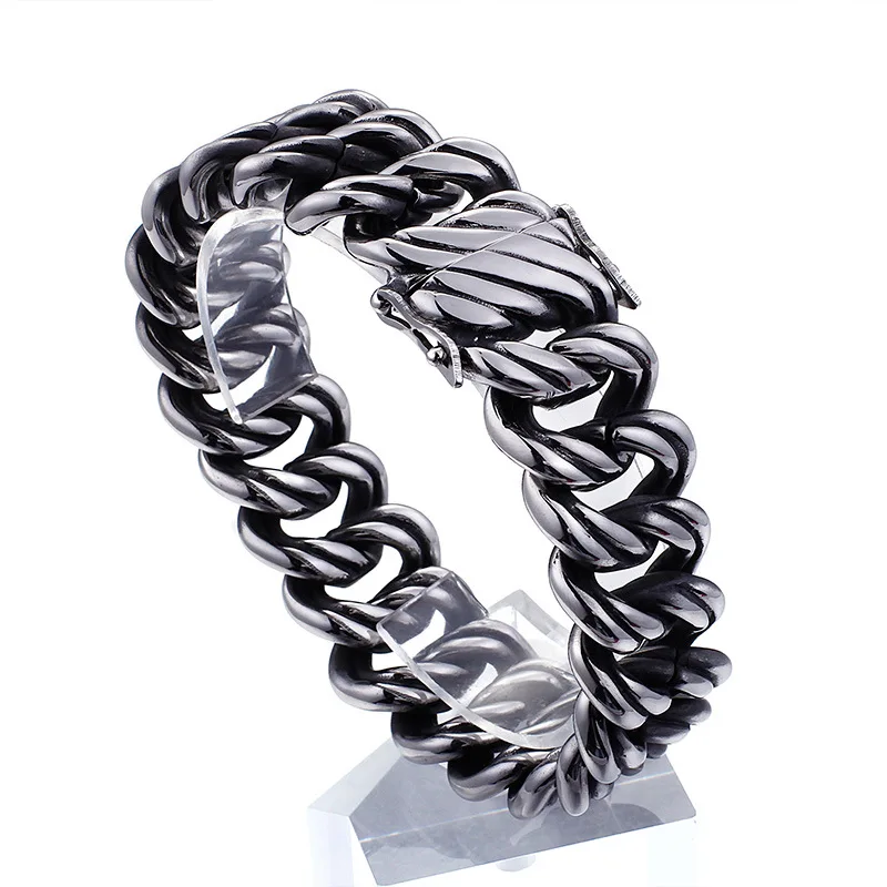 New Fashion Titanium Steel Chain Bracelet Hot Sale Simple Men Stainless Steel Jewelry
New Fashion Titanium Steel Chain Bracelet Hot Sale Simple Men Stainless Steel Jewelry